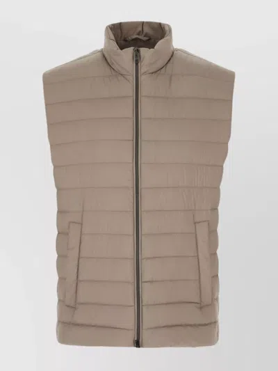 Herno Neck Padded Side Sleeveless Coat
