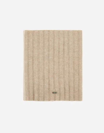 Herno Neck Warmer In Pure Cashmere In White