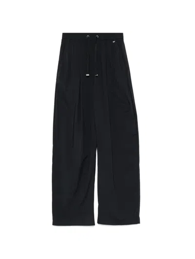 Herno Nero Polyamide Trousers In Black