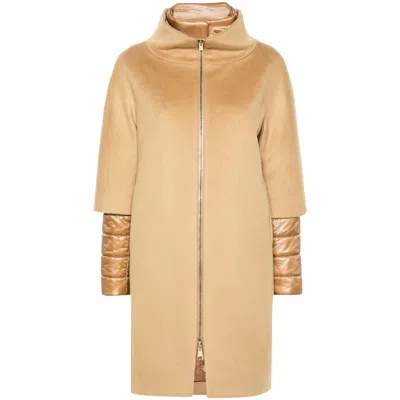 HERNO HERNO NEUTRALS COATS - SINGLE BREASTED COATS WOMEN