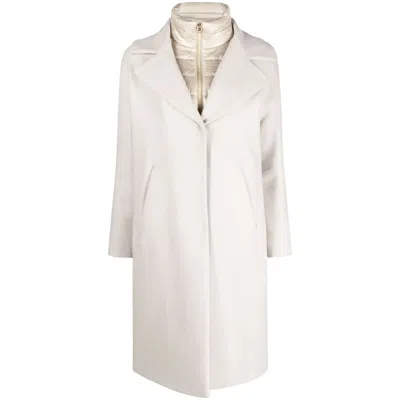 HERNO HERNO NEUTRALS COATS - SINGLE BREASTED COATS WOMEN