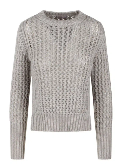 Herno Nevegal Resort Sweater In Nude & Neutrals