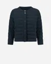 Herno New Linen Jacket In Blue/white