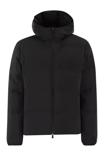 Herno New Impact Down Jacket With Hood In Black
