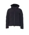 Herno Down Jacket With Hood And Quilted Pattern In Blue