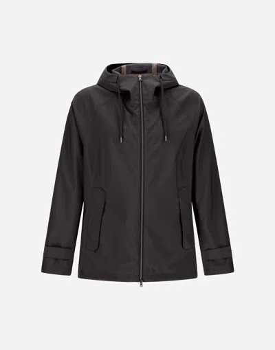 Herno New Rain Jacket In Iron