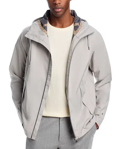 Herno New Rain Short Jacket In Gray