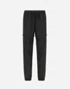 Herno New Techno Taffeta Cargo Trousers In Black