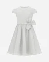 Herno New Techno Taffeta Dress In White