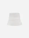 Herno New Techno Taffeta Hat In White