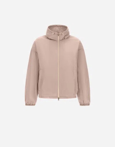 Herno New Techno Taffeta Jacket In Pink