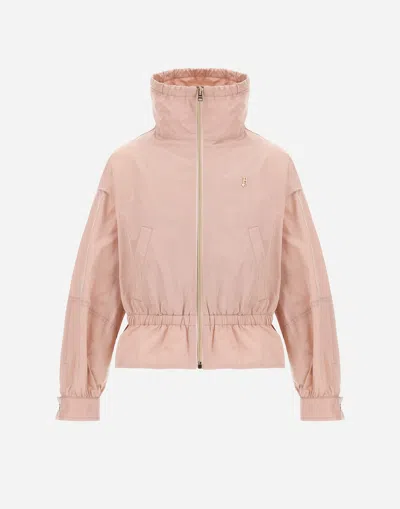Herno Kids' New Techno Taffeta Jacket In Pink