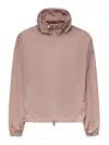 Herno Zipped Drawstring Hem Jacket In Pink