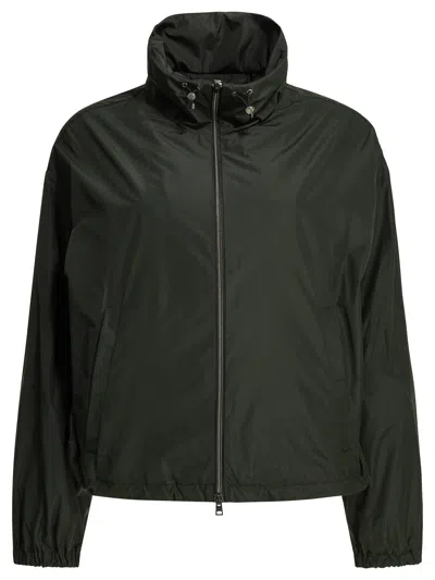 Herno "new Techno Taffeta" Raincoat In Gray