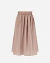Herno Pink Water-repellent New Techno Taffeta Flare In Pink