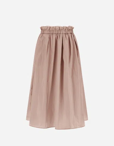 HERNO NEW TECHNO TAFFETA SKIRT