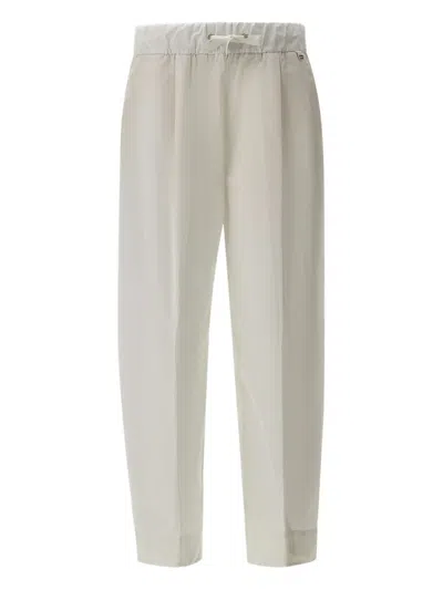 Herno Stretch Nylon Trousers In Neutral