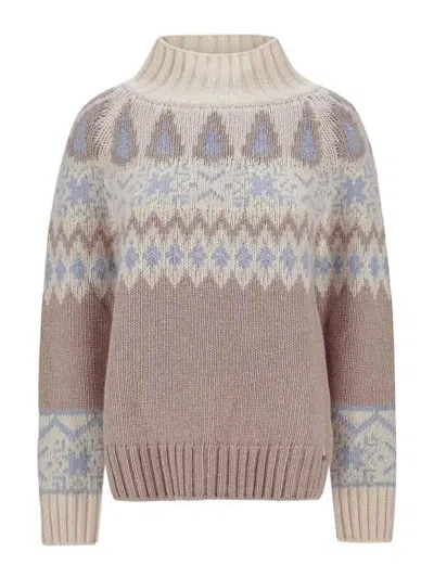 Herno Norwegian-motif Jacquard-knit Sweater In Multi