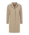 Herno Coat In First-act Pef In Brown