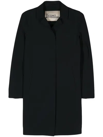 HERNO NOTCHED-COLLAR SINGLE-BREASTED COAT