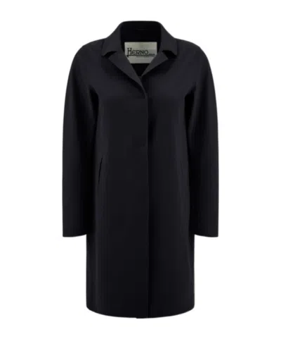 HERNO HERNO SINGLE-BREASTED LONG-SLEEVED COAT