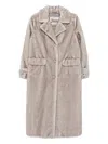 Herno Notched-lapel Welt-flap-pocket Coat In Gray