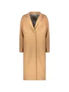 Herno Notched-collar Single-breasted Coat In Brown