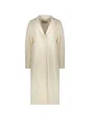 Herno Notched-collar Single-breasted Coat In Neutral