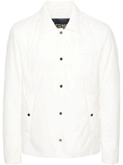 Herno `nuage` Padded Shirt Jacket In White