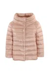 Herno Long-sleeved Down Jacket In Rosa Chiaro