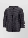 Herno Nylon Cape With Crater Neck And Silk-like Texture