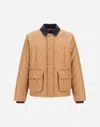 Herno Jacket In Nylon Chamonix And Waxed Tech Cotton In Brown