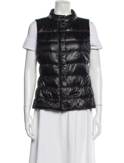 Pre-owned Herno Nylon Coat In Black