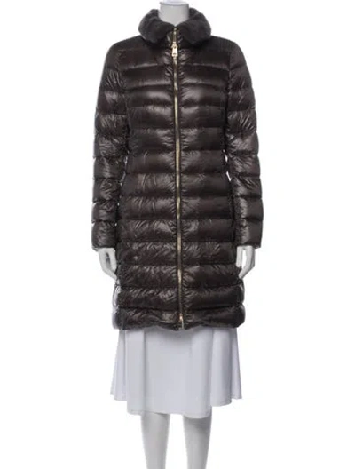 Pre-owned Herno Nylon Coat In Gray