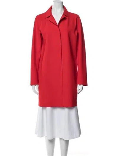 Pre-owned Herno Nylon Coat In Red