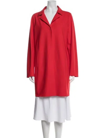Pre-owned Herno Nylon Coat In Red