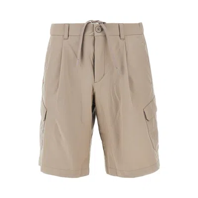 Herno Nylon Dive Cargo Shorts In Neutral