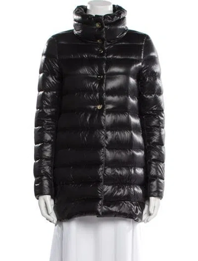 Pre-owned Herno Nylon Down Coat In Black