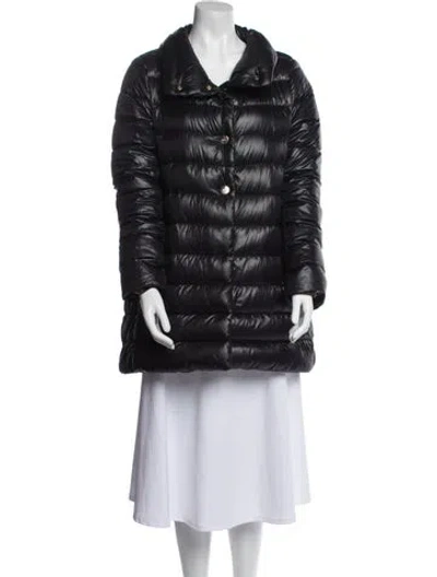 Pre-owned Herno Nylon Down Coat In Black