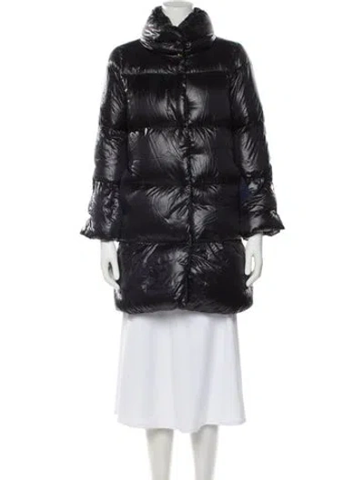 Pre-owned Herno Nylon Down Coat In Black