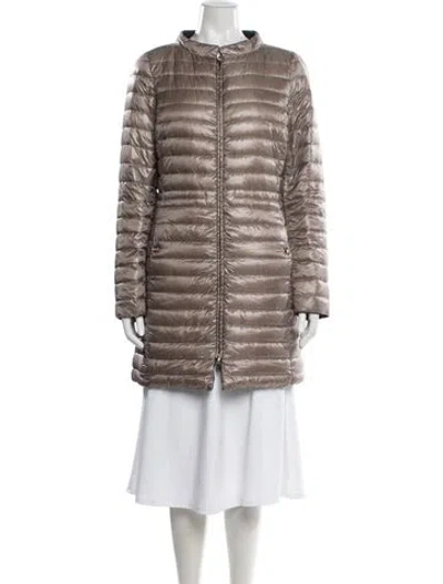Pre-owned Herno Nylon Down Coat In Neutrals