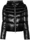 Herno Jacket With Zip And Hood In Black