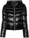 Herno Jacket With Zip And Hood In Black