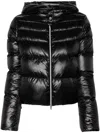 Herno Jacket With Zip And Hood In Black