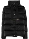 Herno Shiny Satin Down Jacket In Black