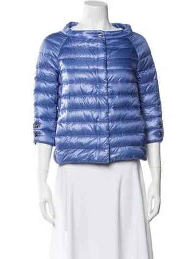 Pre-owned Herno Nylon Down Jacket In Blue