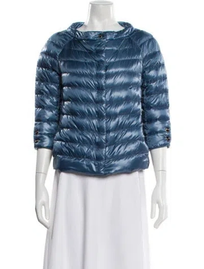 Pre-owned Herno Nylon Down Jacket In Blue