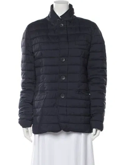 Pre-owned Herno Nylon Down Jacket In Blue
