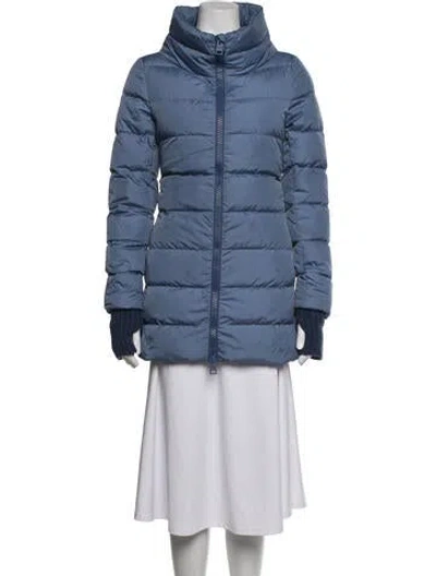 Pre-owned Herno Nylon Down Jacket In Blue
