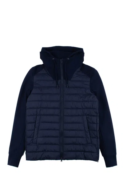 Herno Nylon Down Jacket In Blue